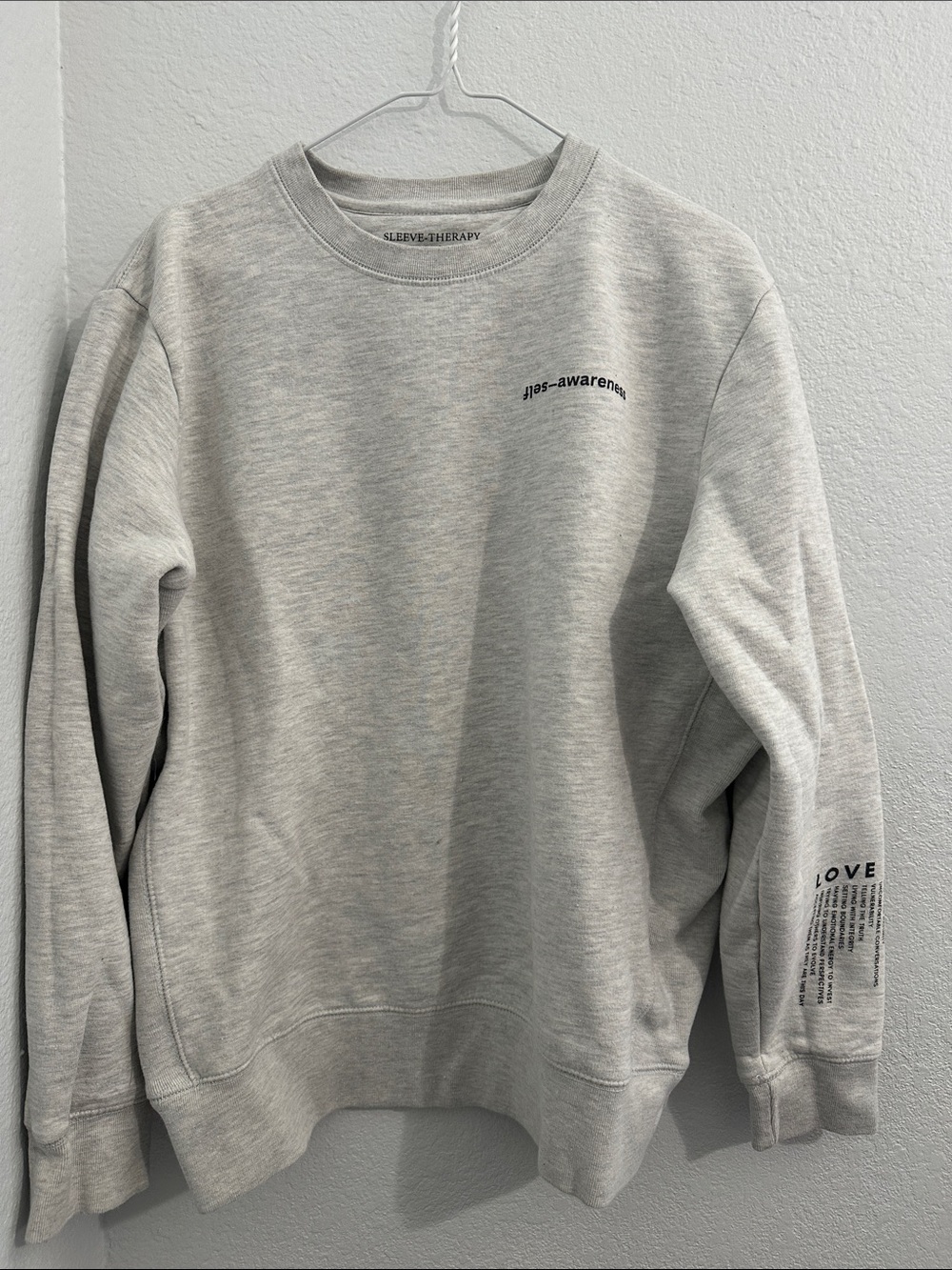 Sleeve Therapy Women's Crewneck Sweatshirt - Light Gray